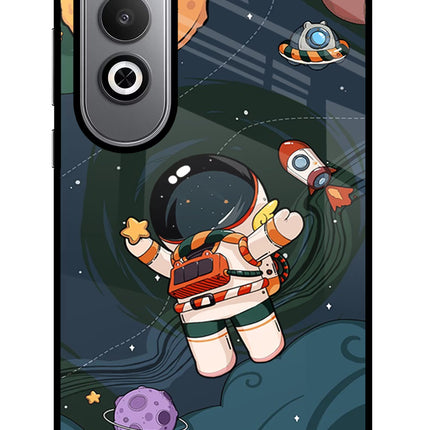 Cartoon Astronaut Oneplus Nord CE4 Glass Case