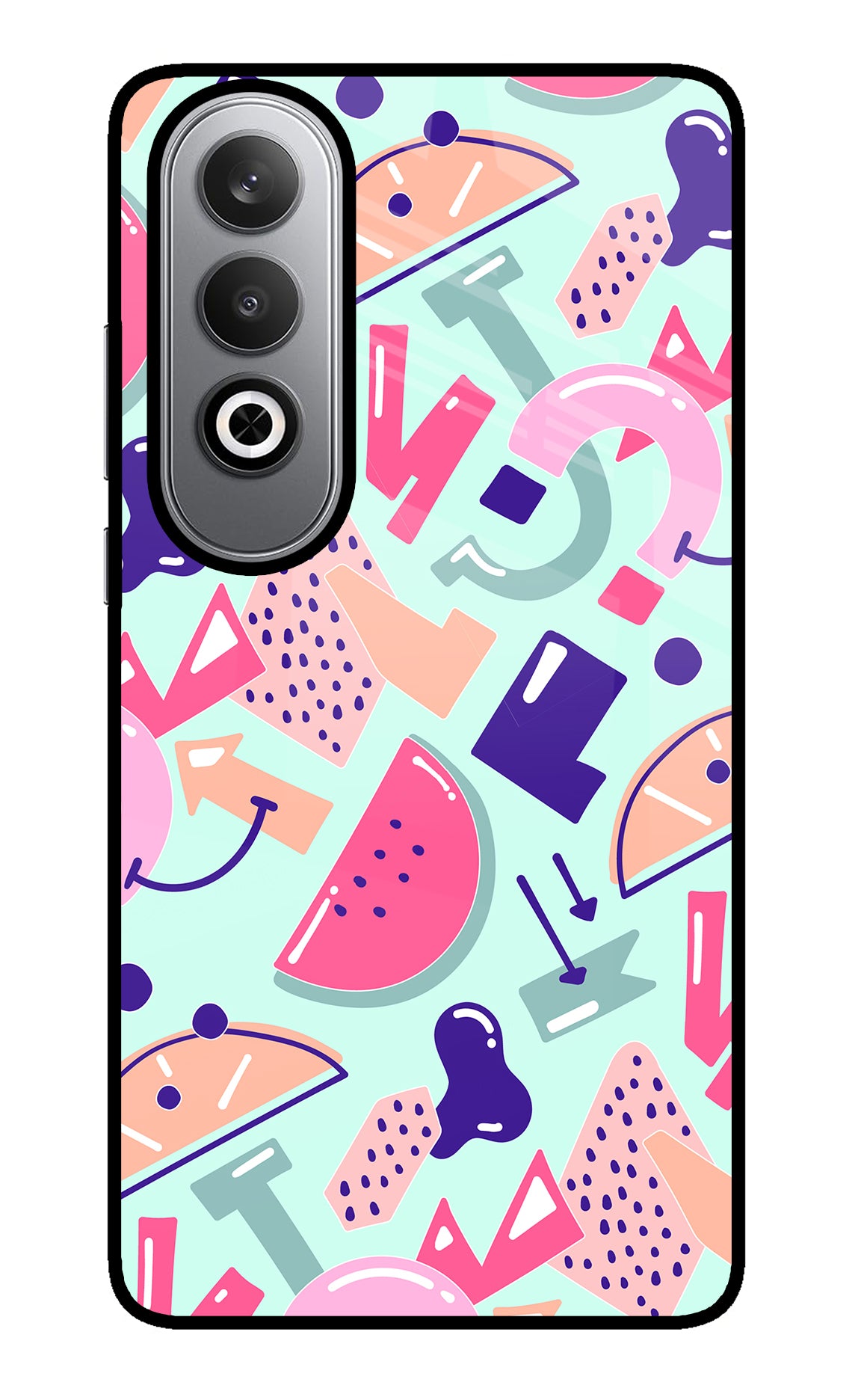 Doodle Pattern Oneplus Nord CE4 Glass Case