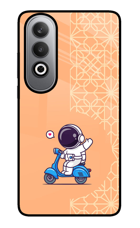 Cute Astronaut Riding Oneplus Nord CE4 Glass Case