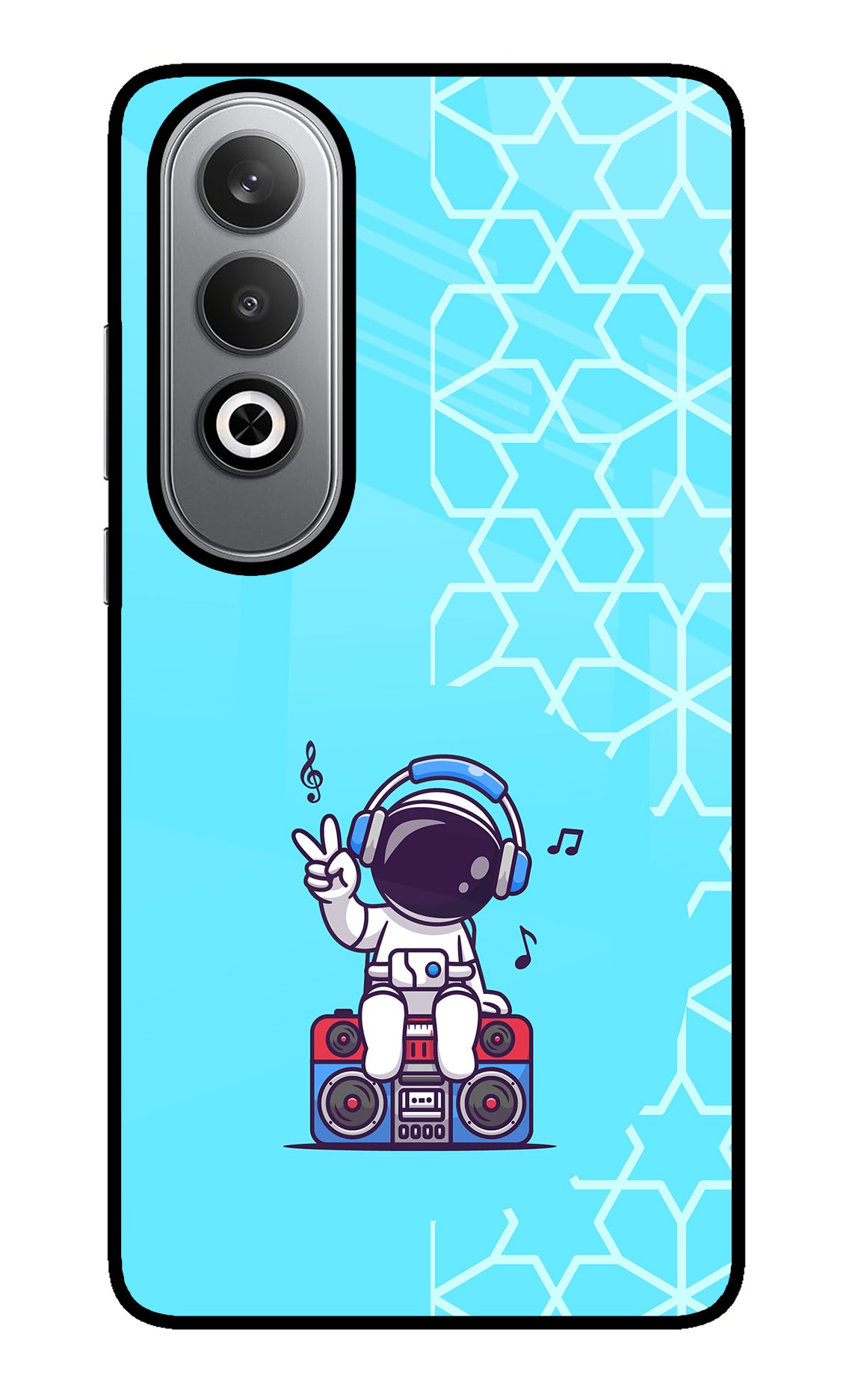 Cute Astronaut Chilling Oneplus Nord CE4 Glass Case