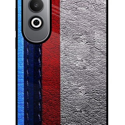BMW Stripes Oneplus Nord CE4 Glass Case Back Cover by Casekaro