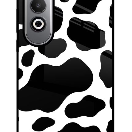 Cow Spots Oneplus Nord CE4 Glass Case Back Cover by Casekaro