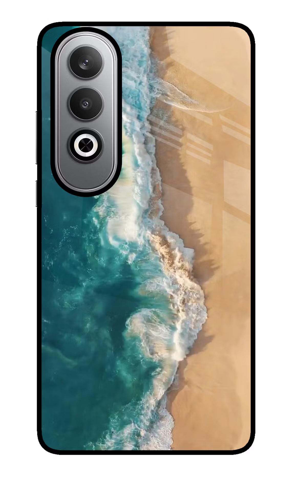 Ocean Beach Oneplus Nord CE4 Glass Case Back Cover by Casekaro