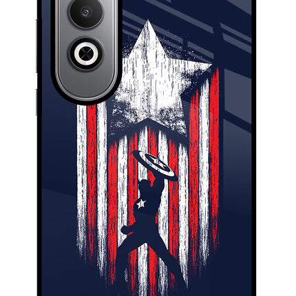 Captain America Marvel Art Oneplus Nord CE4 Glass Case