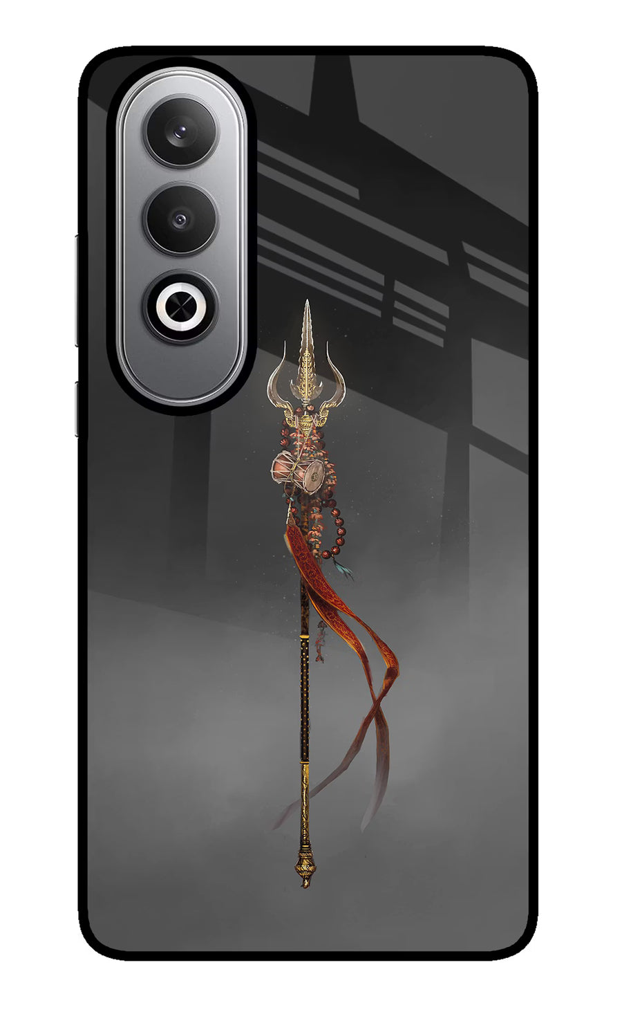 Shiv Trishul Oneplus Nord CE4 Back Cover, Glass case