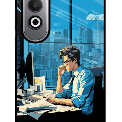 Focused Hustler (AI Generated) Oneplus Nord CE4 Glass Case