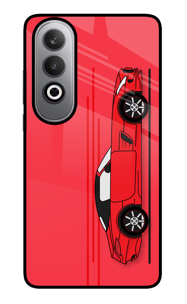 Red Velocity Oneplus Nord CE4 Glass Case