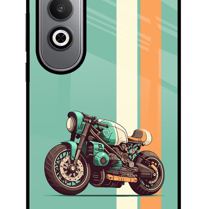 Striped Moto Drift Oneplus Nord CE4 Glass Case