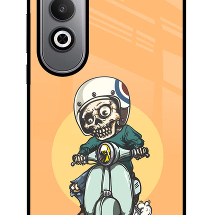 Undead Biker Oneplus Nord CE4 Glass Case Back Cover by Casekaro