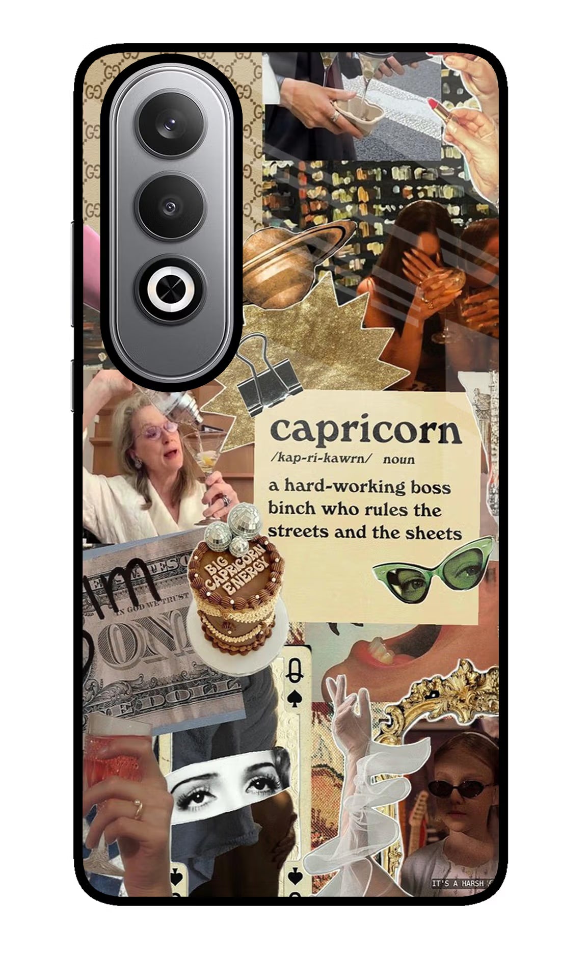 Capricorn Zodiac Oneplus Nord CE4 Glass Case Back Cover by Casekaro