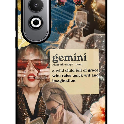 Gemini Zodiac Oneplus Nord CE4 Glass Case Back Cover by Casekaro