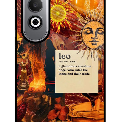 Leo Zodiac Oneplus Nord CE4 Glass Case Back Cover by Casekaro
