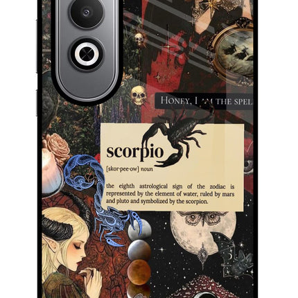Scorpio Zodiac Oneplus Nord CE4 Glass Case Back Cover by Casekaro