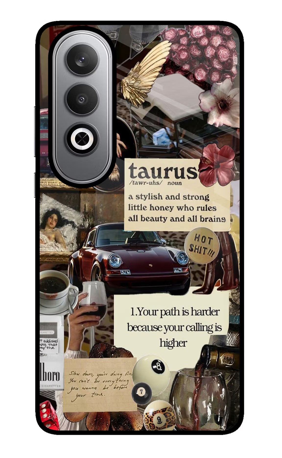 Taurus Zodiac Oneplus Nord CE4 Glass Case Back Cover by Casekaro