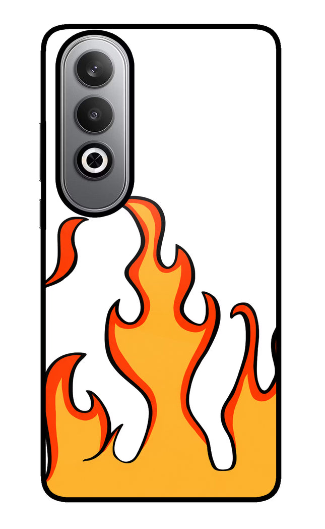 Fired Up – White Oneplus Nord CE4 Glass Case