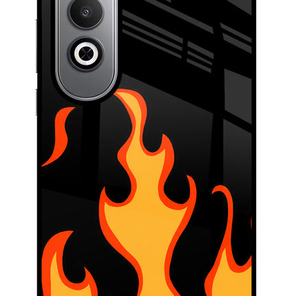 Fired Up – Black Oneplus Nord CE4 Glass Case
