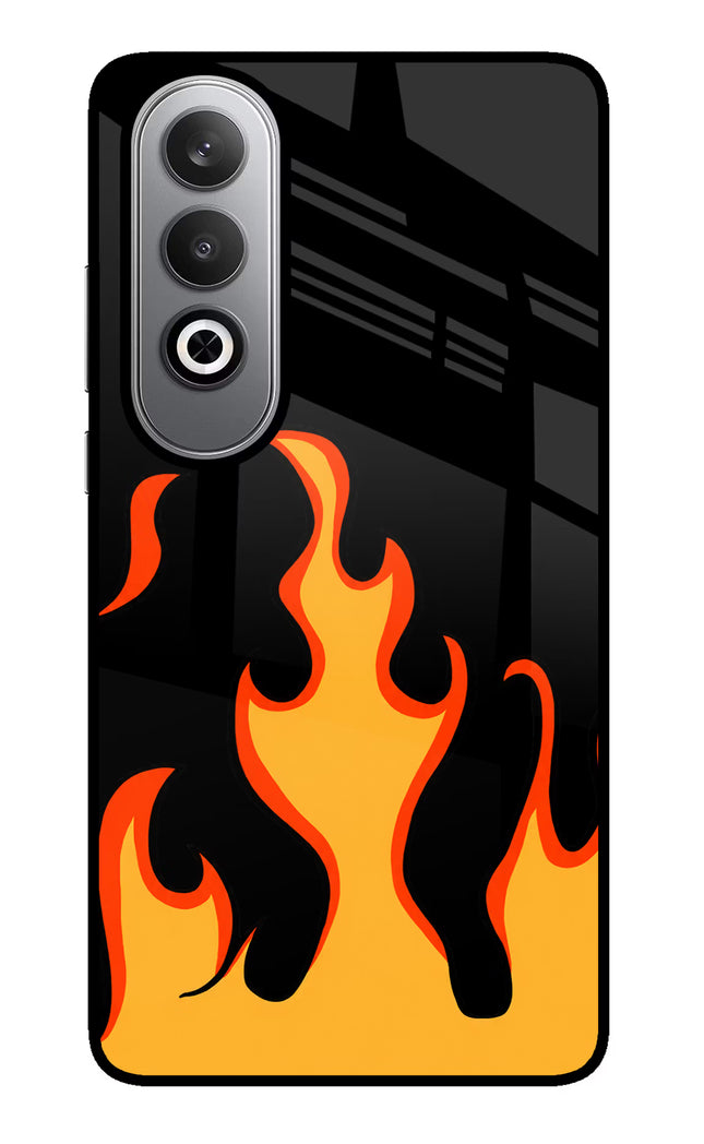 Fired Up – Black Oneplus Nord CE4 Glass Case