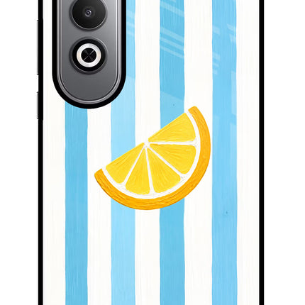 Summer Lemon Oneplus Nord CE4 Glass Case Back Cover by Casekaro