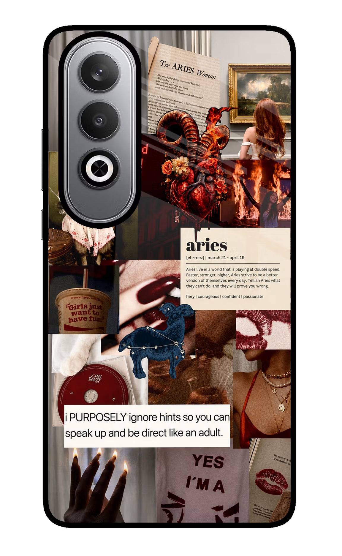 Zodiac Aries Oneplus Nord CE4 Glass Case