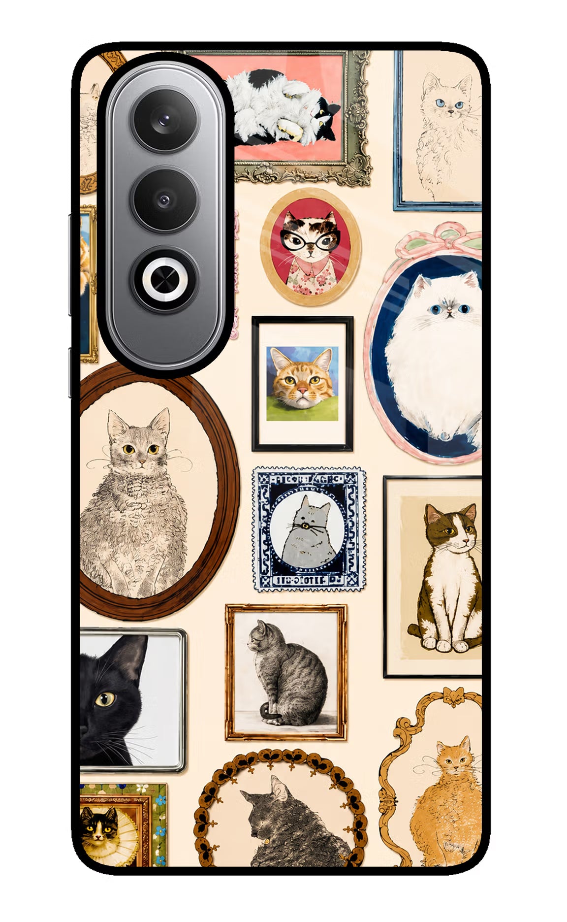 Mirror Cats Oneplus Nord CE4 Glass Case