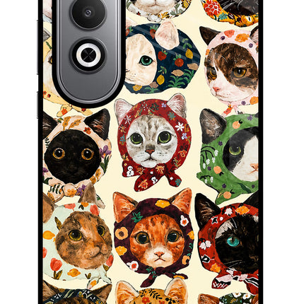 Cool Cat Oneplus Nord CE4 Glass Case Back Cover by Casekaro