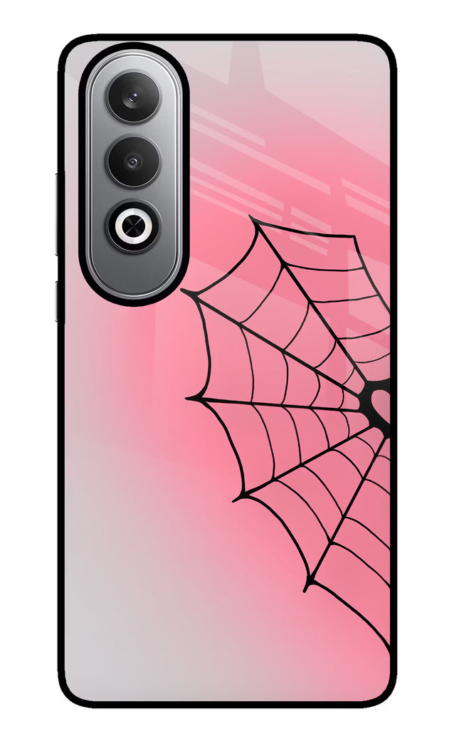 Pink Web Oneplus Nord CE4 Glass Case
