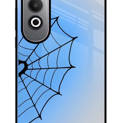 Blue Web Oneplus Nord CE4 Glass Case Back Cover by Casekaro