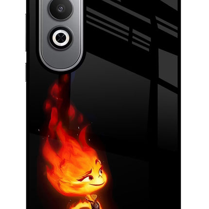 Ember Flame Oneplus Nord CE4 Glass Case Back Cover by Casekaro