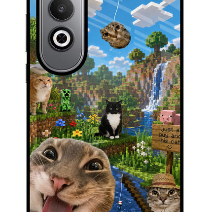 Minecraft Cat Chaos Oneplus Nord CE4 Glass Case