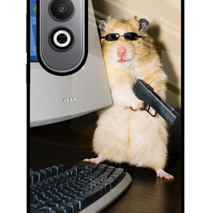 Hacker Hamster Oneplus Nord CE4 Glass Case Back Cover by Casekaro
