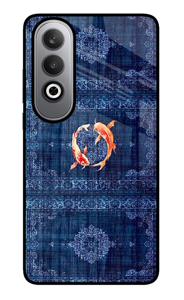 Koi Blue Oneplus Nord CE4 Glass Case