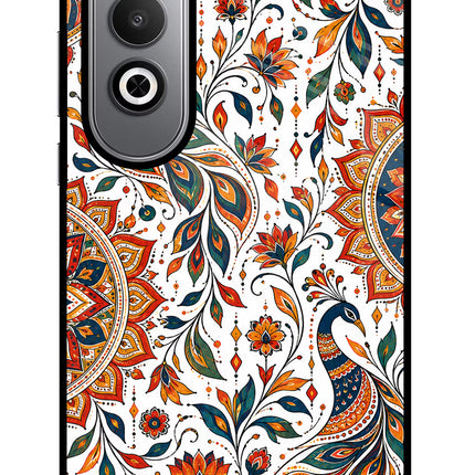 White Mayura Oneplus Nord CE4 Glass Case