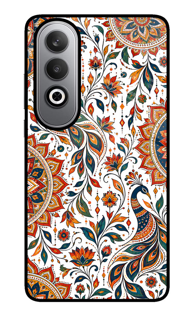 White Mayura Oneplus Nord CE4 Glass Case