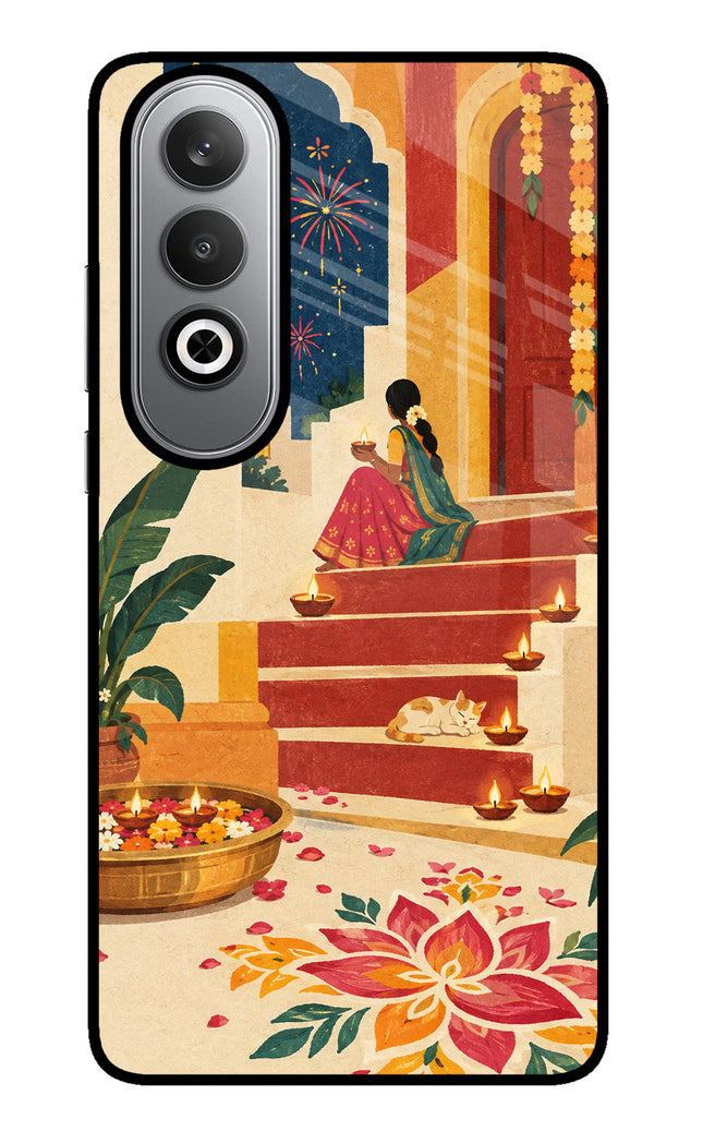 Diwali Rangoli Oneplus Nord CE4 Glass Case