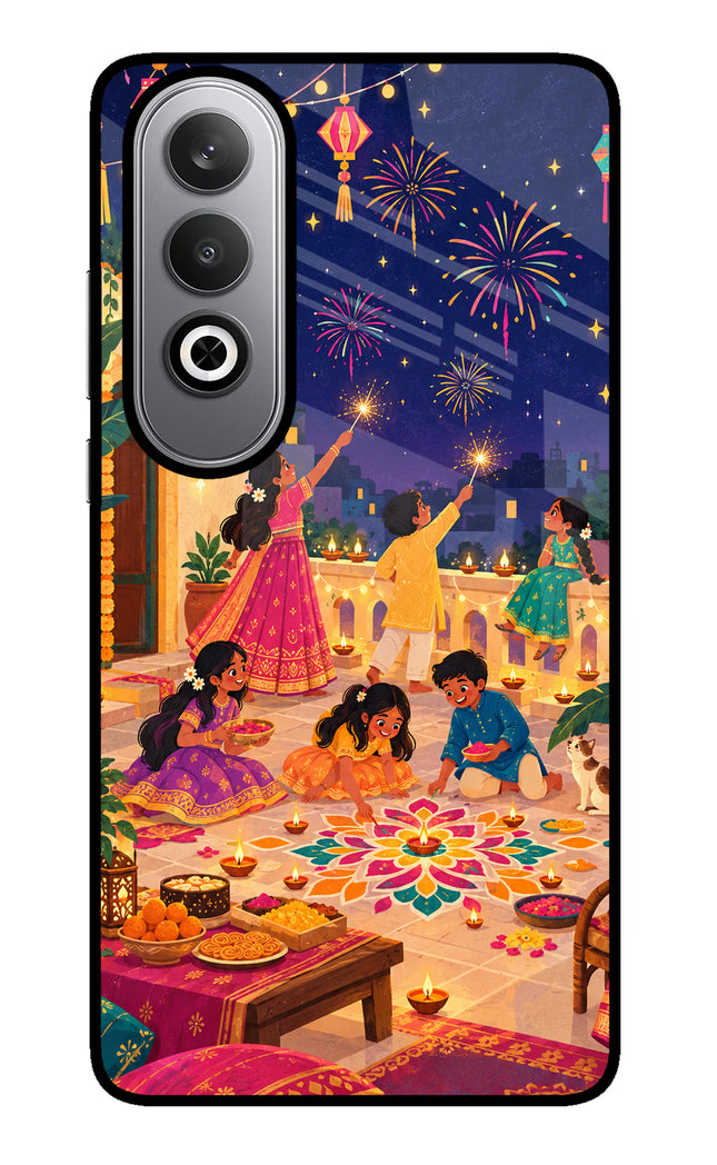 Diwali Night Oneplus Nord CE4 Glass Case