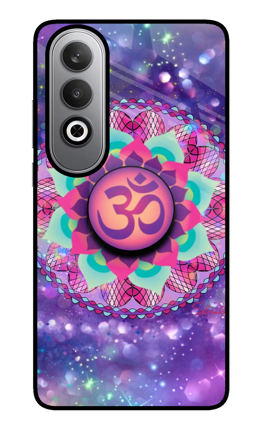 Om Purple Oneplus Nord CE4 Pop Case, Glass case