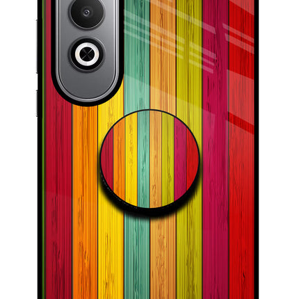 Multicolor Wooden Oneplus Nord CE4 Pop Case by Casekaro