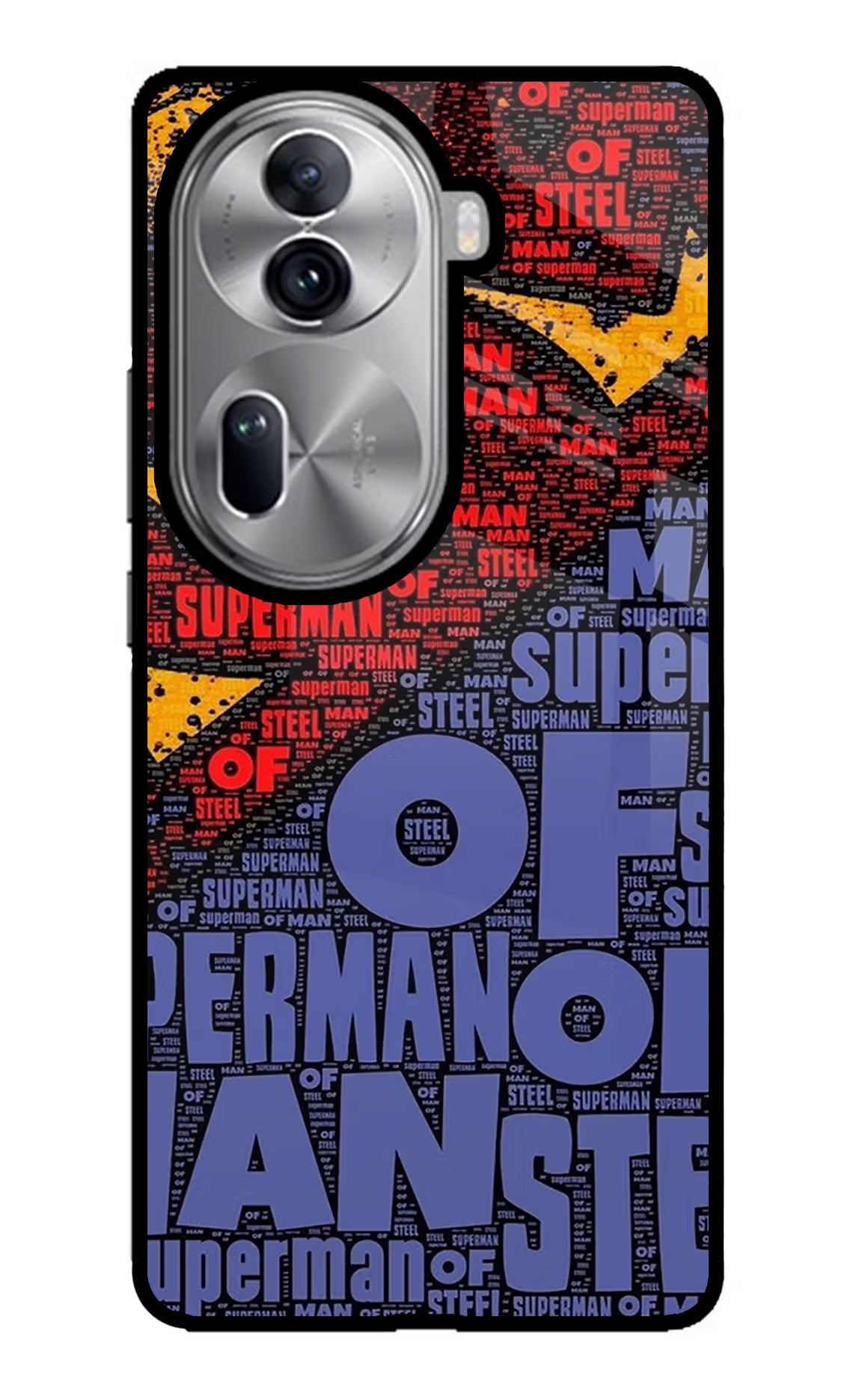 Superman Oppo Reno11 Pro 5G Glass Case Back Cover by Casekaro