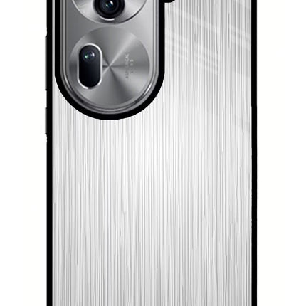 Wooden Grey Texture Oppo Reno11 Pro 5G Glass Case Back Cover by Casekaro