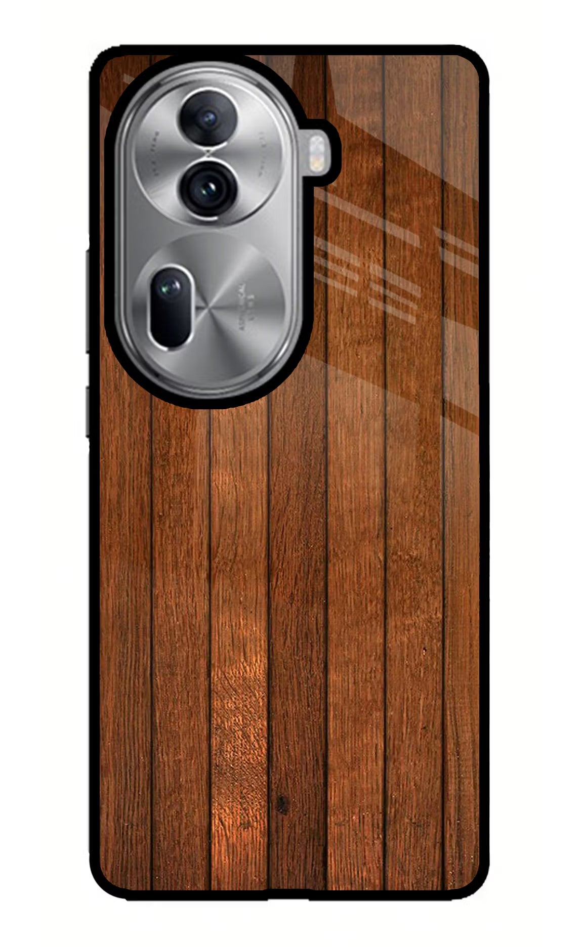 Wooden Artwork Bands Oppo Reno11 Pro 5G Glass Case