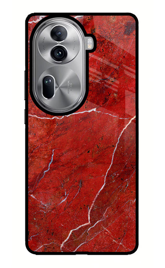 Red Marble Design Oppo Reno11 Pro 5G Glass Case