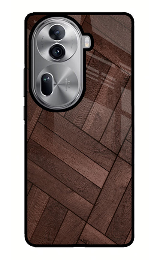 Wooden Texture Design Oppo Reno11 Pro 5G Glass Case