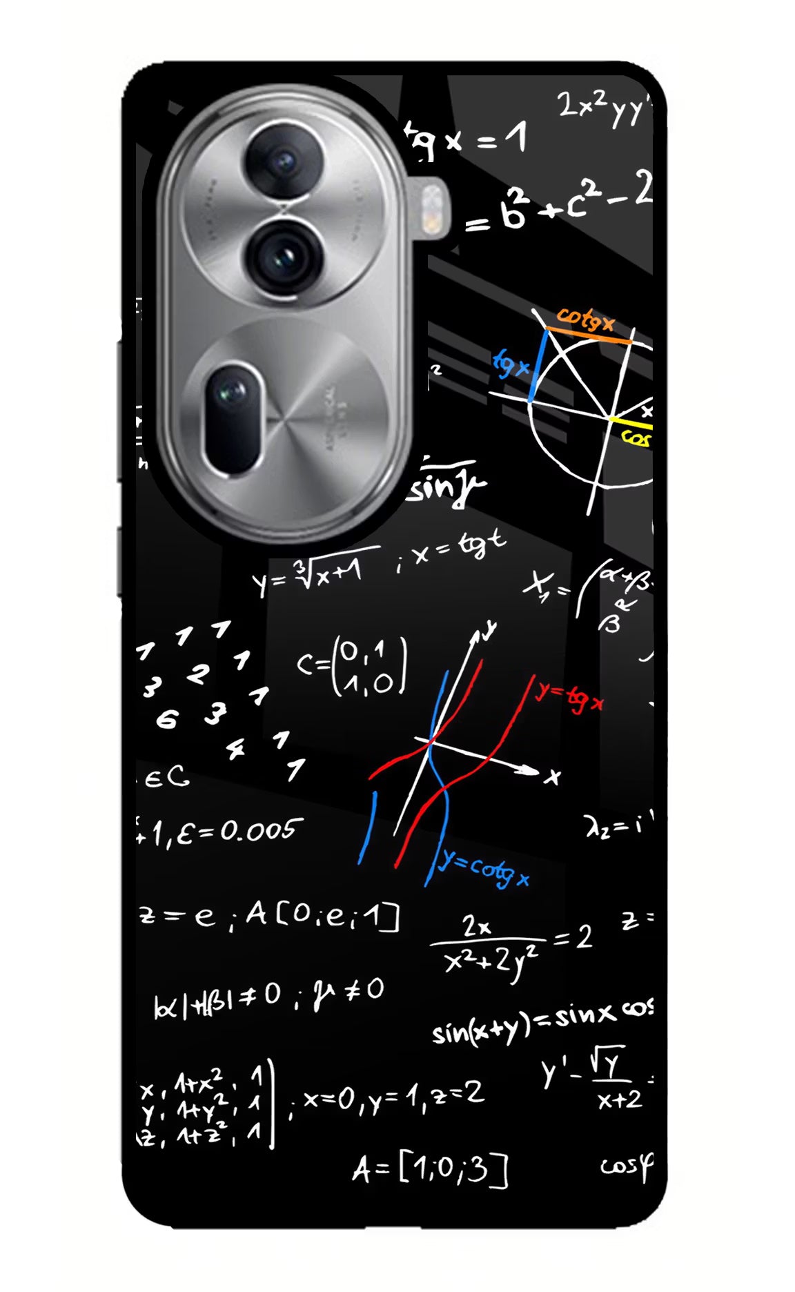 Mathematics Formula Oppo Reno11 Pro 5G Glass Case Back Cover by Casekaro