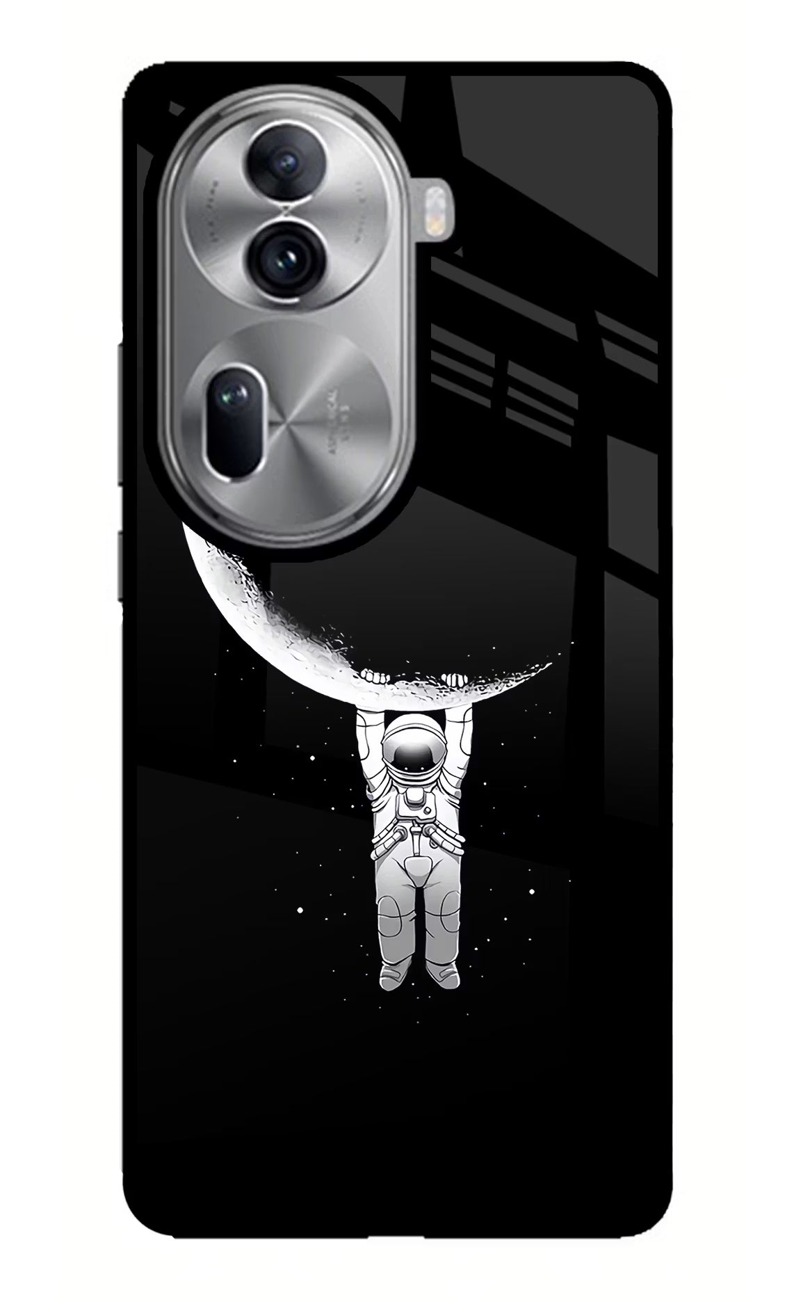 Moon Space Oppo Reno11 Pro 5G Glass Case Back Cover by Casekaro