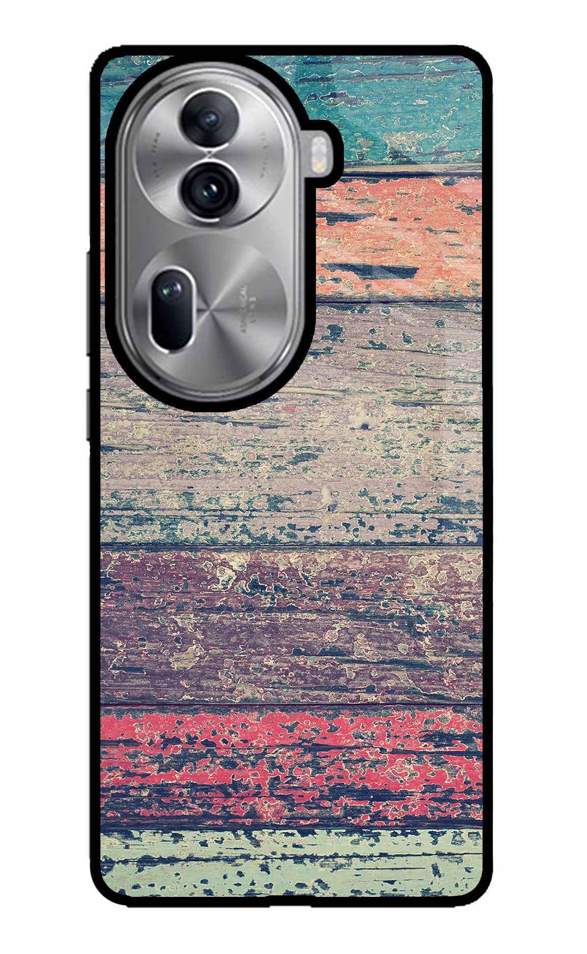 Colourful Wall Oppo Reno11 Pro 5G Glass Case Back Cover by Casekaro