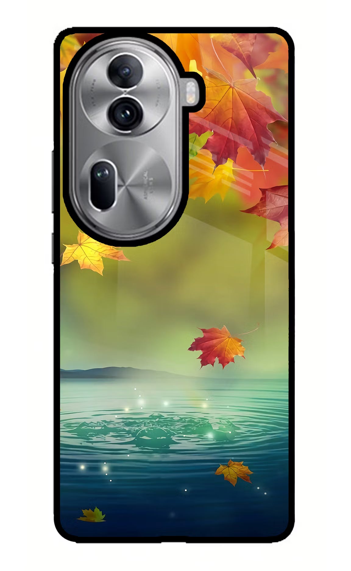 Flowers Oppo Reno11 Pro 5G Glass Case Back Cover by Casekaro