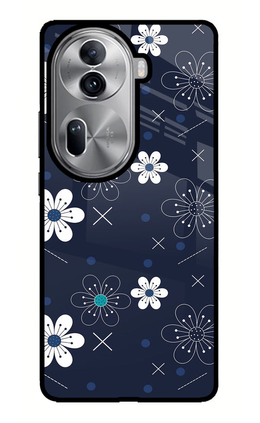 Flowers Oppo Reno11 Pro 5G Glass Case