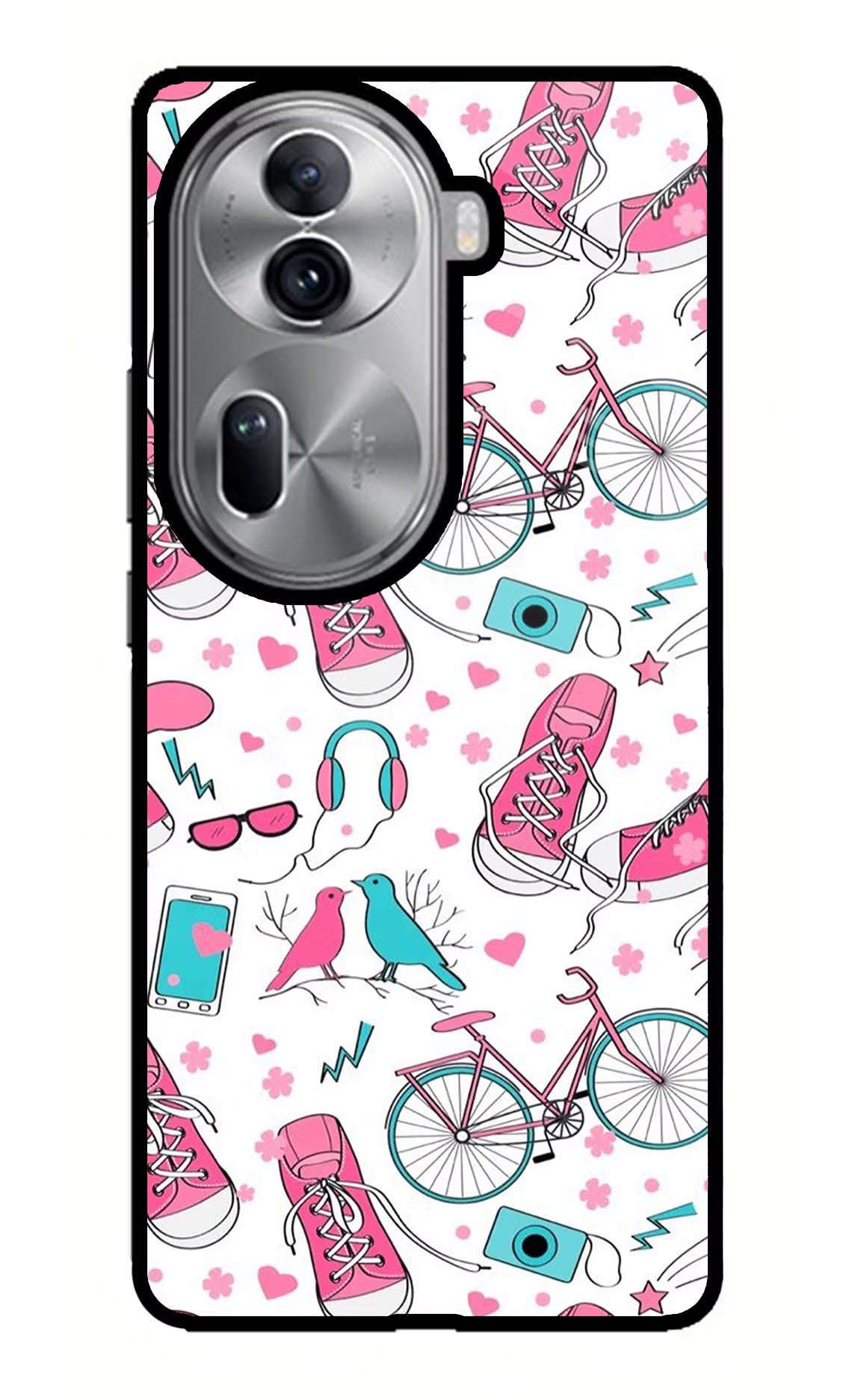 Artwork Oppo Reno11 Pro 5G Glass Case Back Cover by Casekaro
