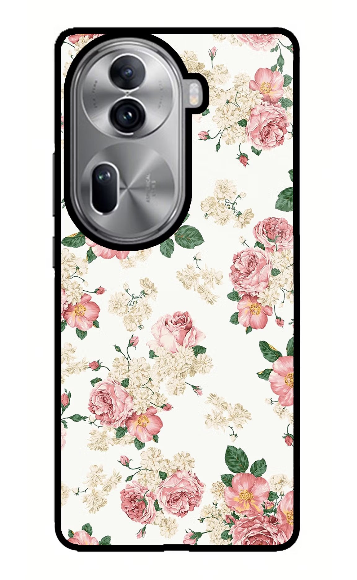 Flowers Oppo Reno11 Pro 5G Glass Case Back Cover by Casekaro
