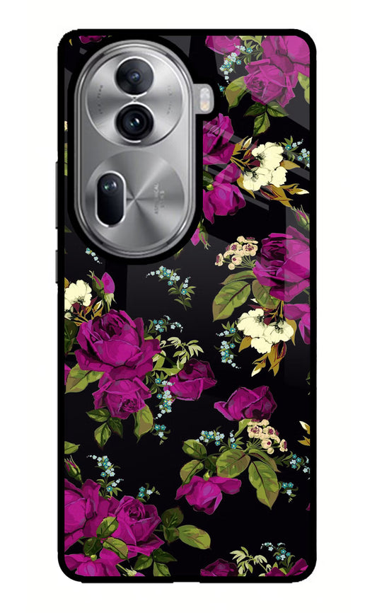 Flowers Oppo Reno11 Pro 5G Glass Case